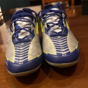 Adidas Kids Messi Soccer Cleats Blue and Silver